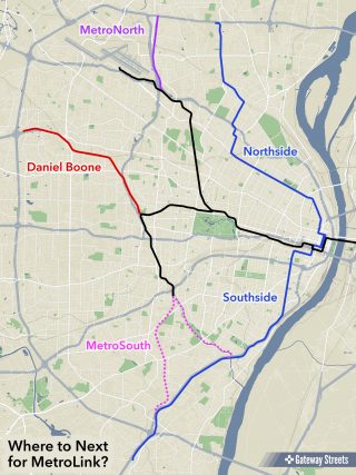MetroLink tracks