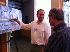 Explaining a Loop Trolley info board